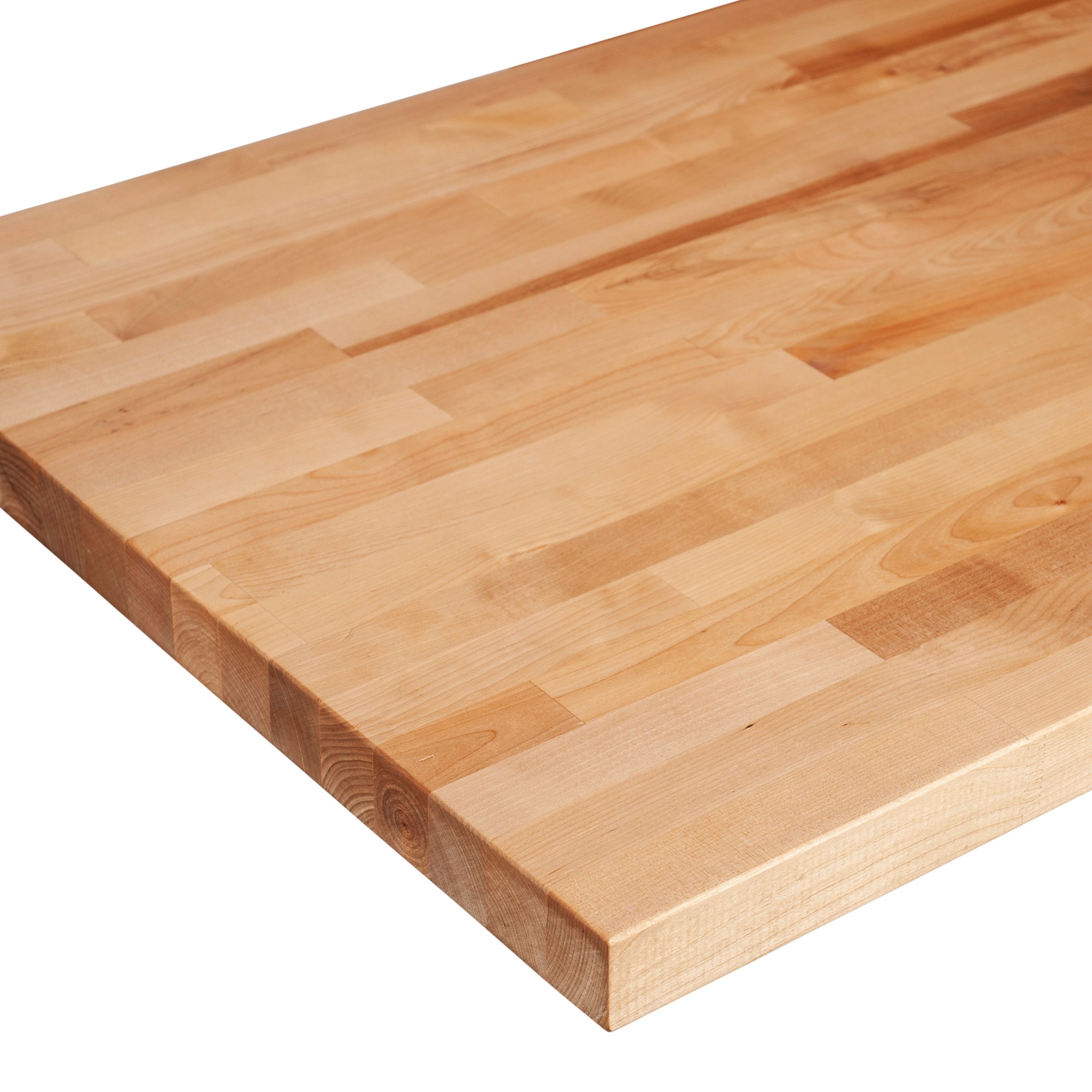 Straight Butcher Block Birch Countertop, How To Make Wood Butcher Block Countertops