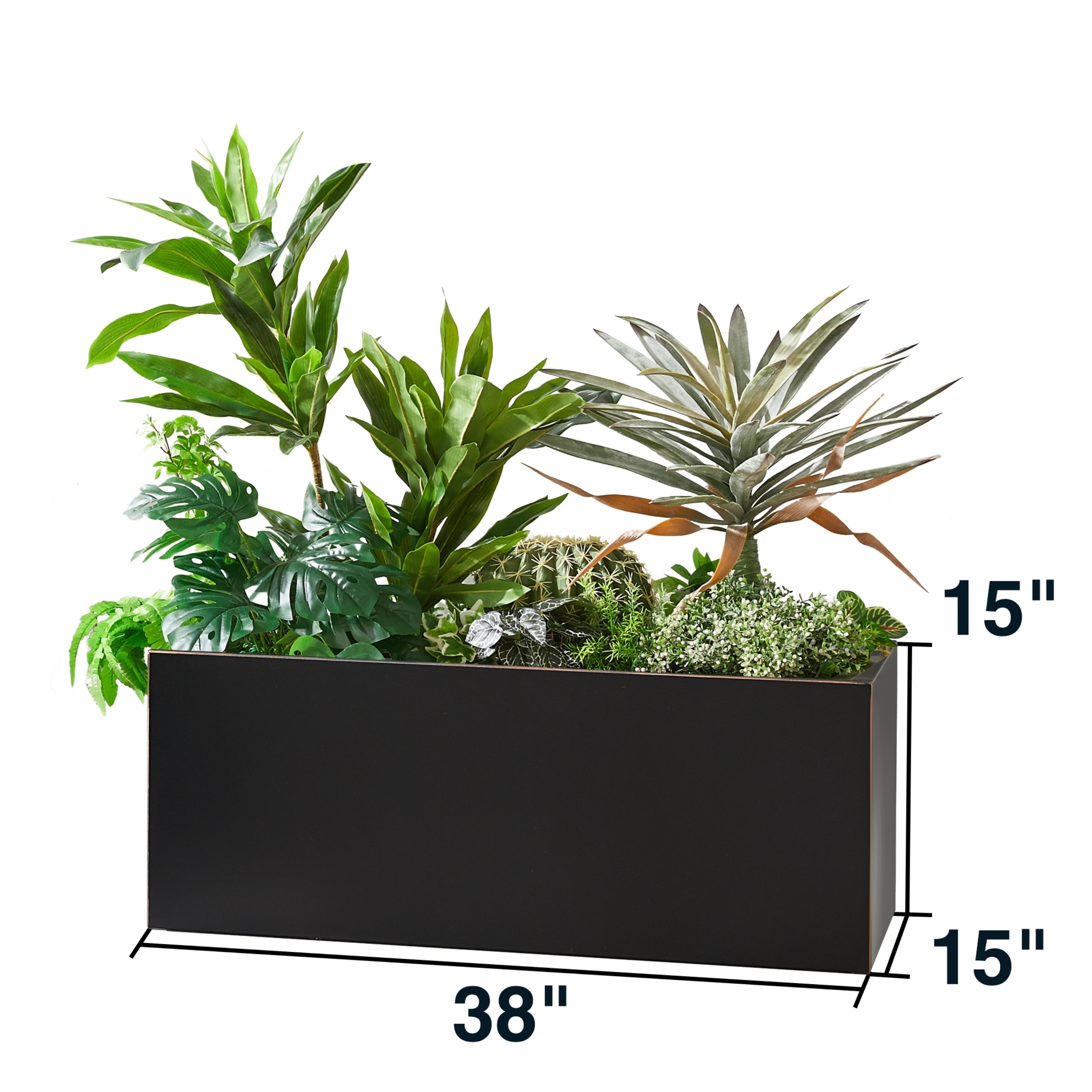 EDYO LIVING HCMP002-BLK Planter-Window-Box - View #3