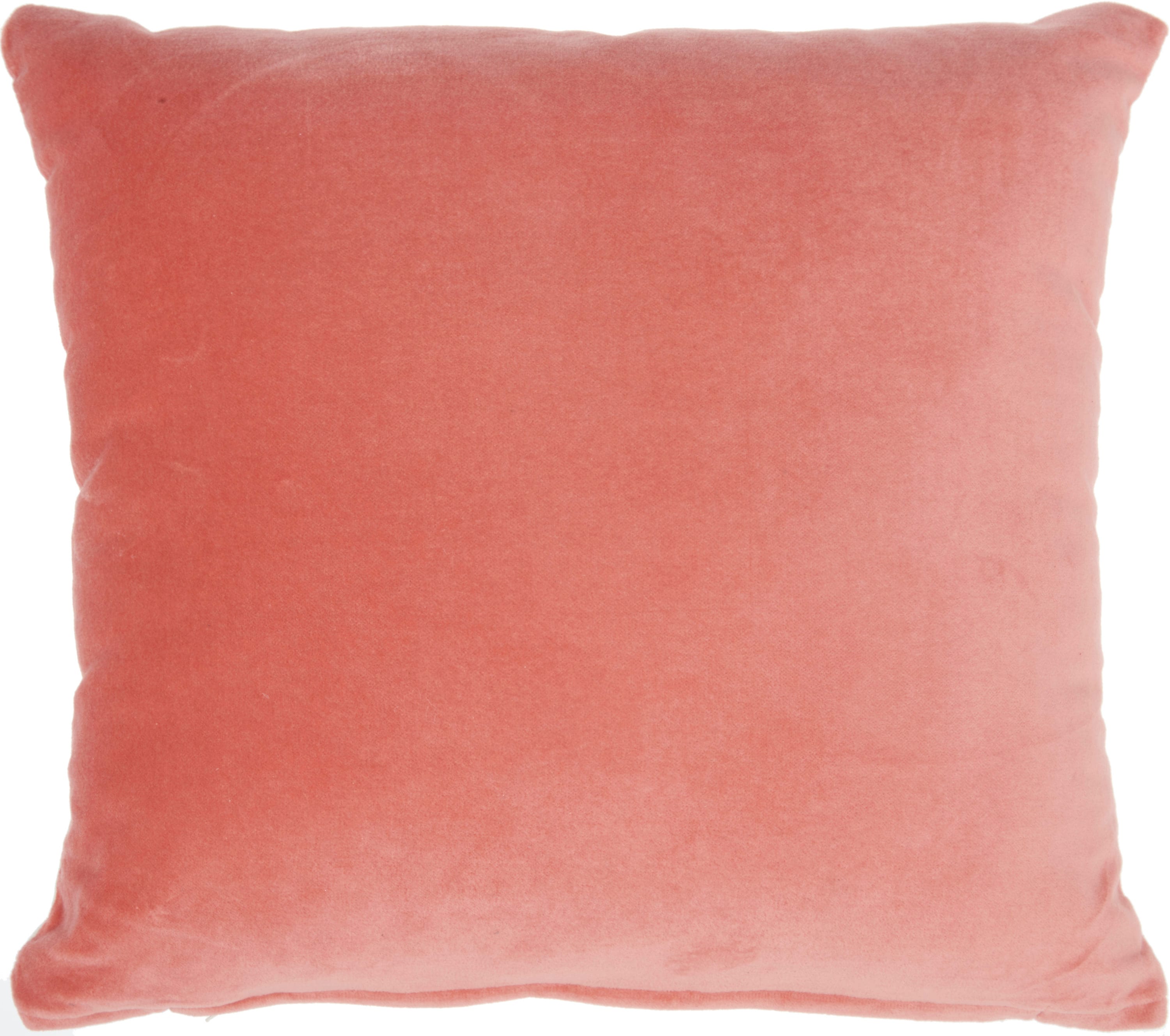 Mina Victory 798019067809 Life Styles 16-in x 16-in Blush Square Indoor Decorative Pillow