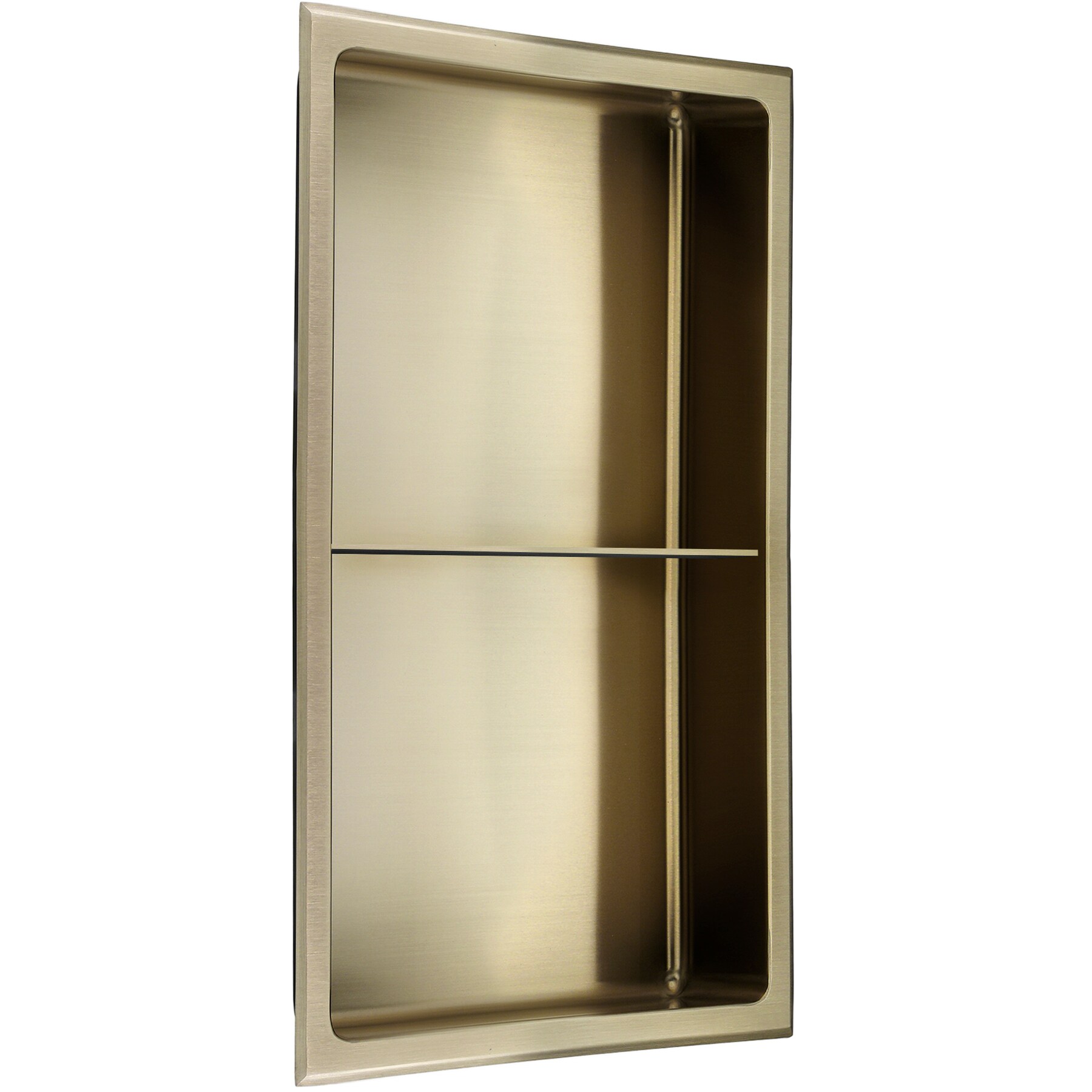 AKDY 12-in x 24-in Gold Stainless Rectangular Shower Niche in the Shower  Shelves & Accessories department at