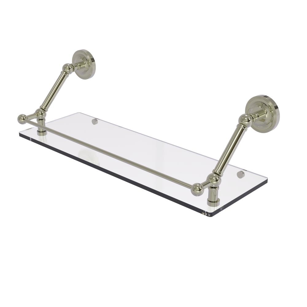 Allied Brass PR-1-24-GAL-PNI Prestige Regal Polished Nickel Wall mount Bathroom Shelf ( 24-in x 8-in x 8-in )