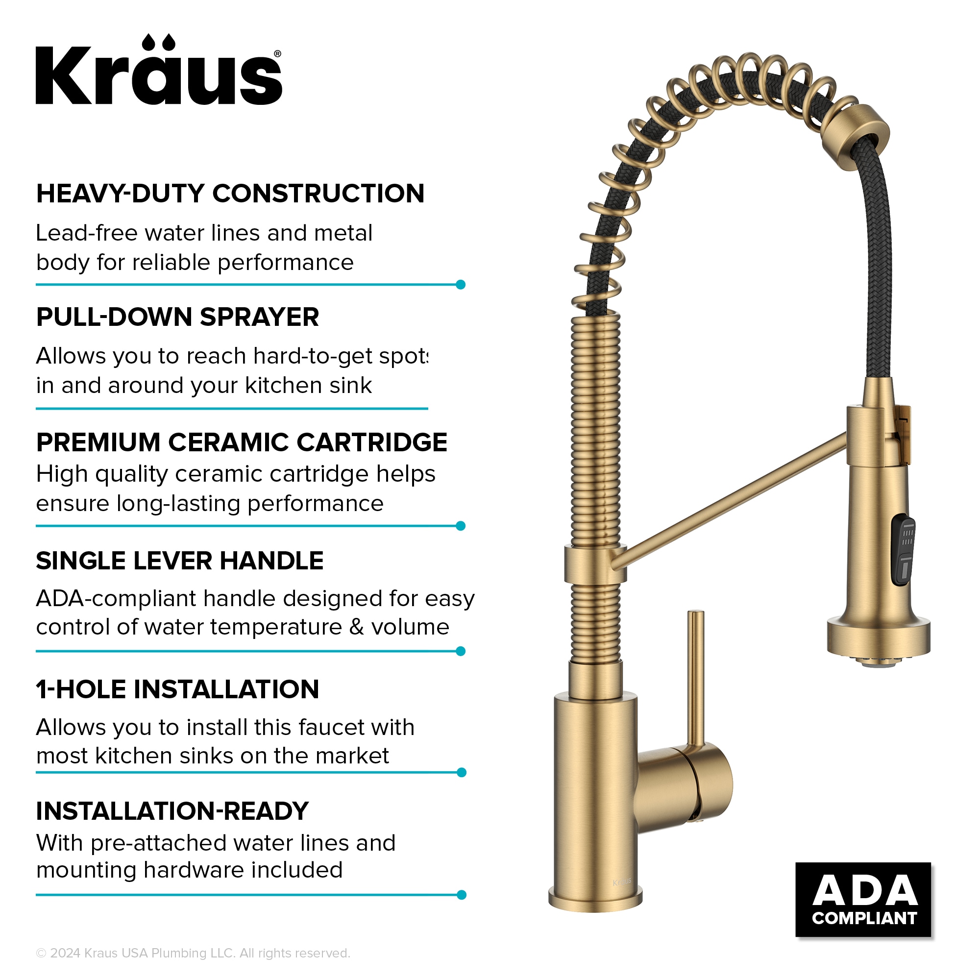 Kraus KPF-1610BB Kitchen-Faucets - View #16