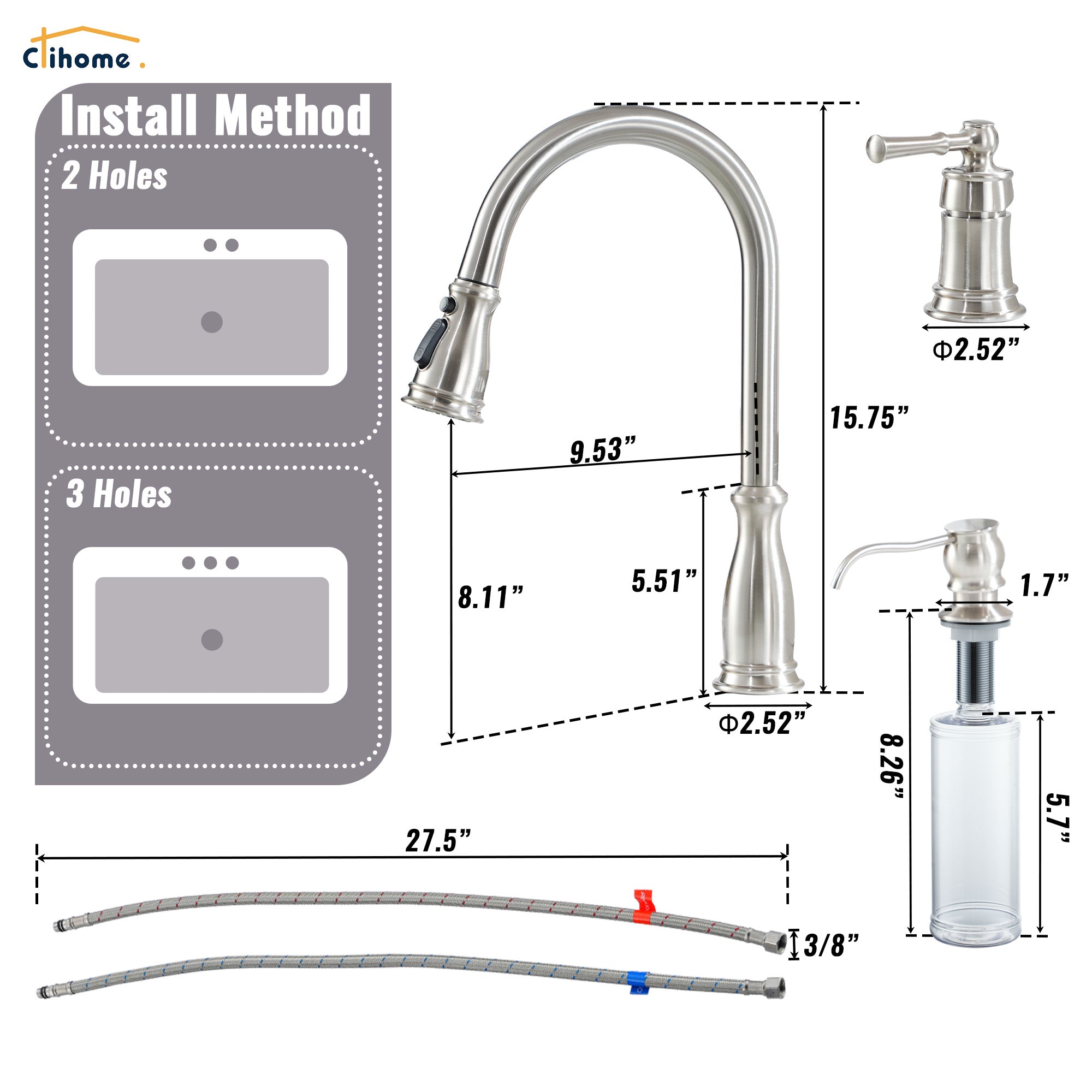 Boyel Living BL-APS393-BN Kitchen-Faucets - View #2