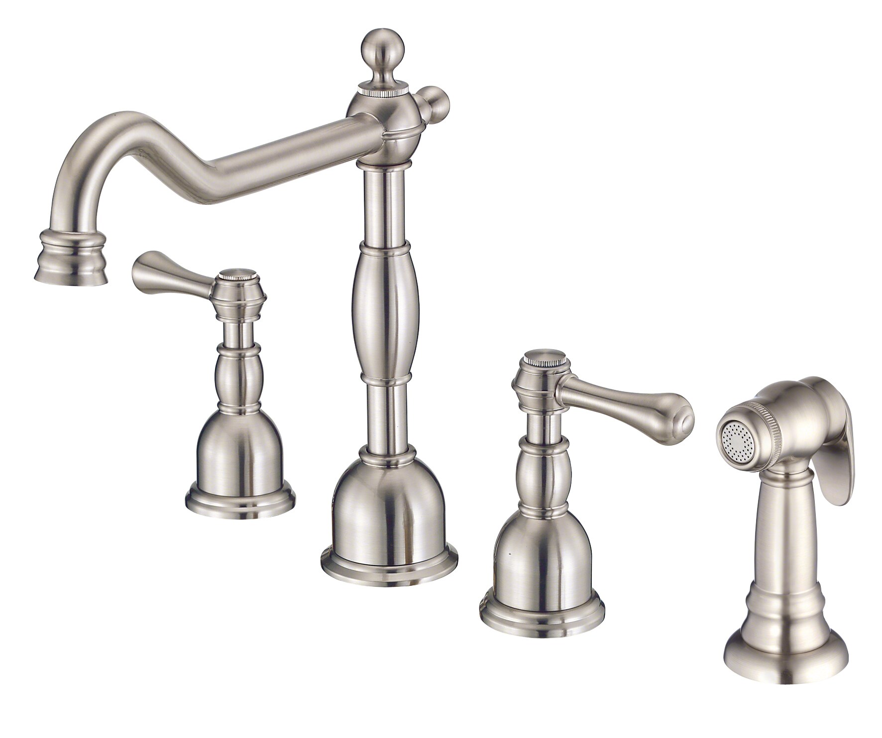 Danze Opulence Stainless Steel 2 Handle High Arc Kitchen Faucet With   05374319 