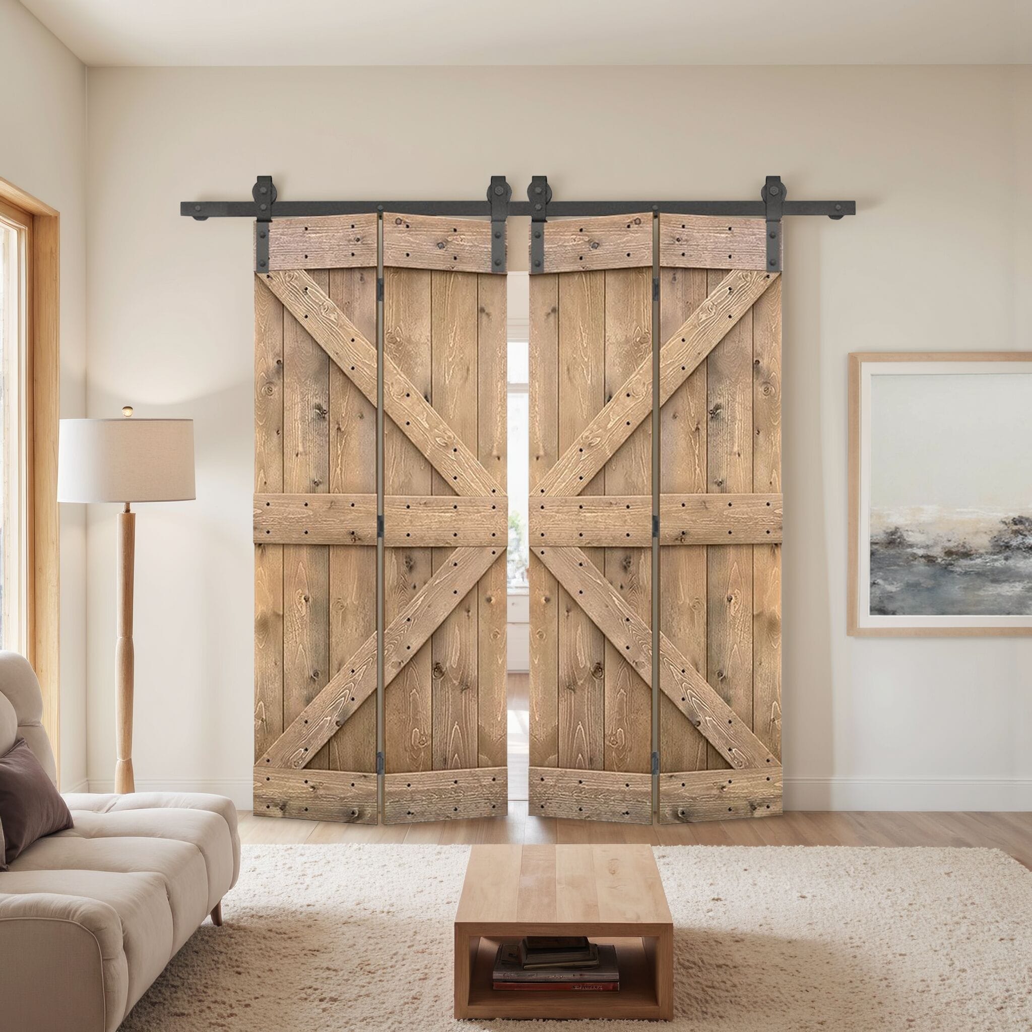 CALHOME BF1602S+K30LB2 Barn-Doors - View #2