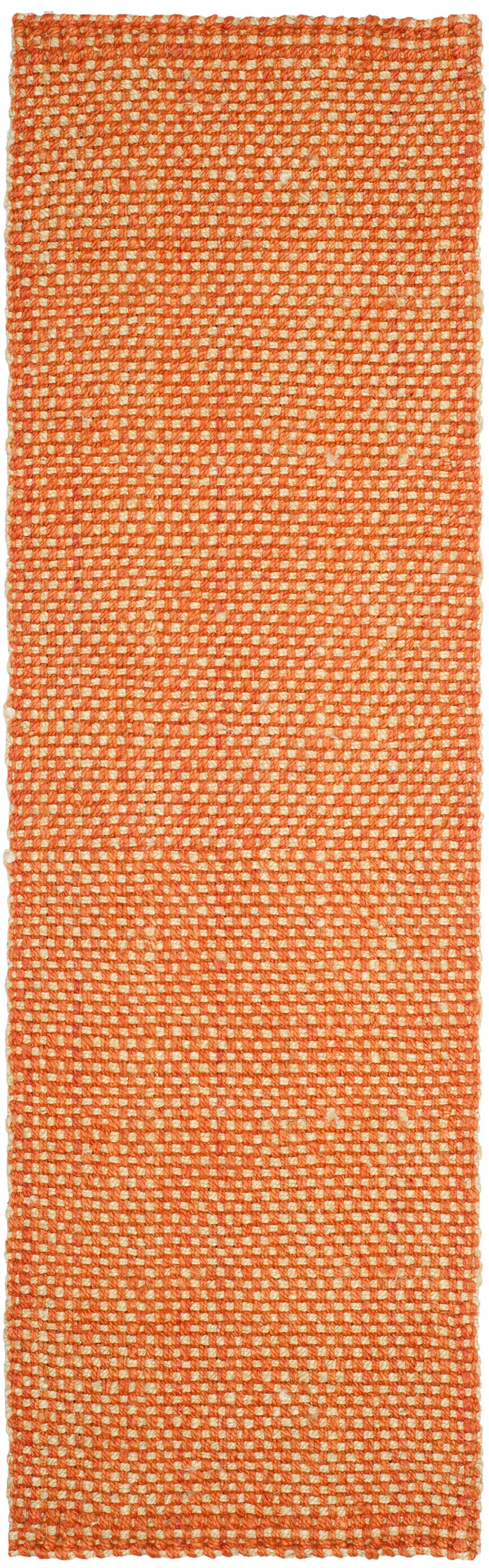 Safavieh NF262B-214 Natural Fiber Margate 2 x 14 (ft) Jute Rust/Natural Rectangular Indoor Abstract Runner rug