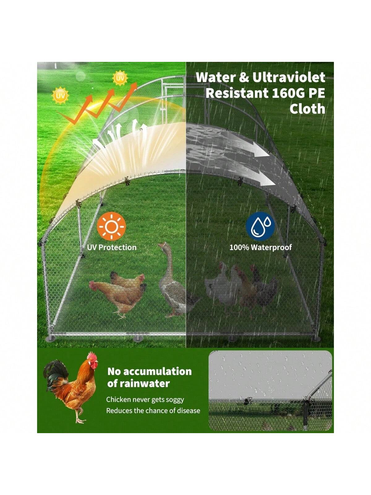 Qeetex BY-PPG-338LUMPK Outdoor-Kennel-Accessories - View #5