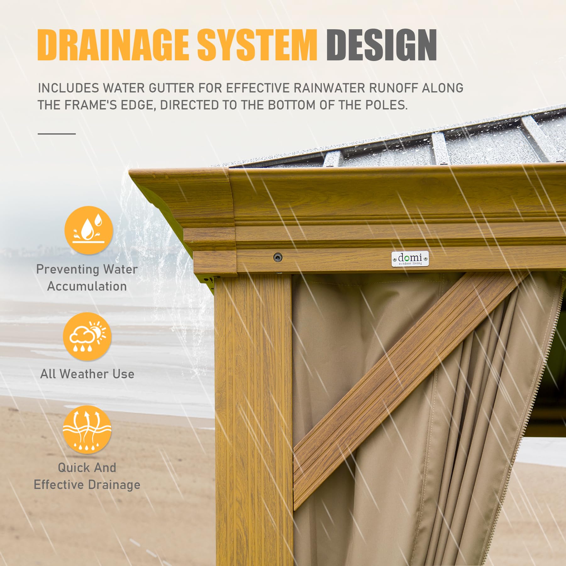 Mondawe MD-CPL-00099 Wood-Resin-Gazebos - View #3