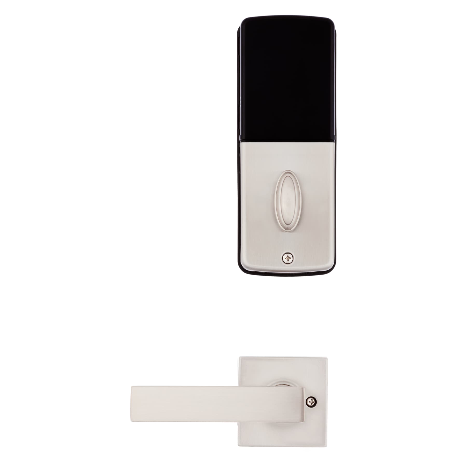 Kwikset SmartCode Deadbolts Touchpad Satin Nickel Electronic Deadbolt ...