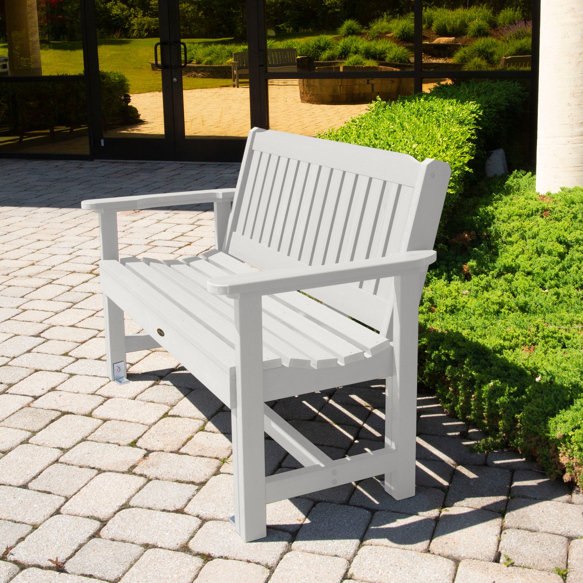 highwood CM-BENSQ42-WHE Sequoia Professional 50.9-in W x 34.9-in H White Plastic Garden Bench