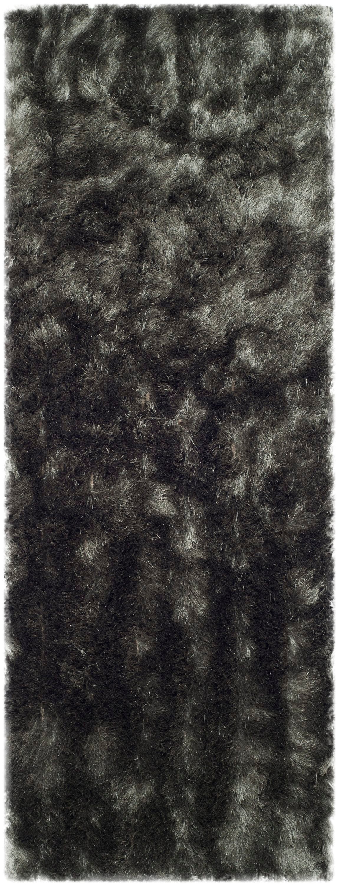Safavieh SG511-8383-212 Paris Shag 2 x 12 (ft) Tufted Polyester Titanium Rectangular Indoor Solid Runner rug