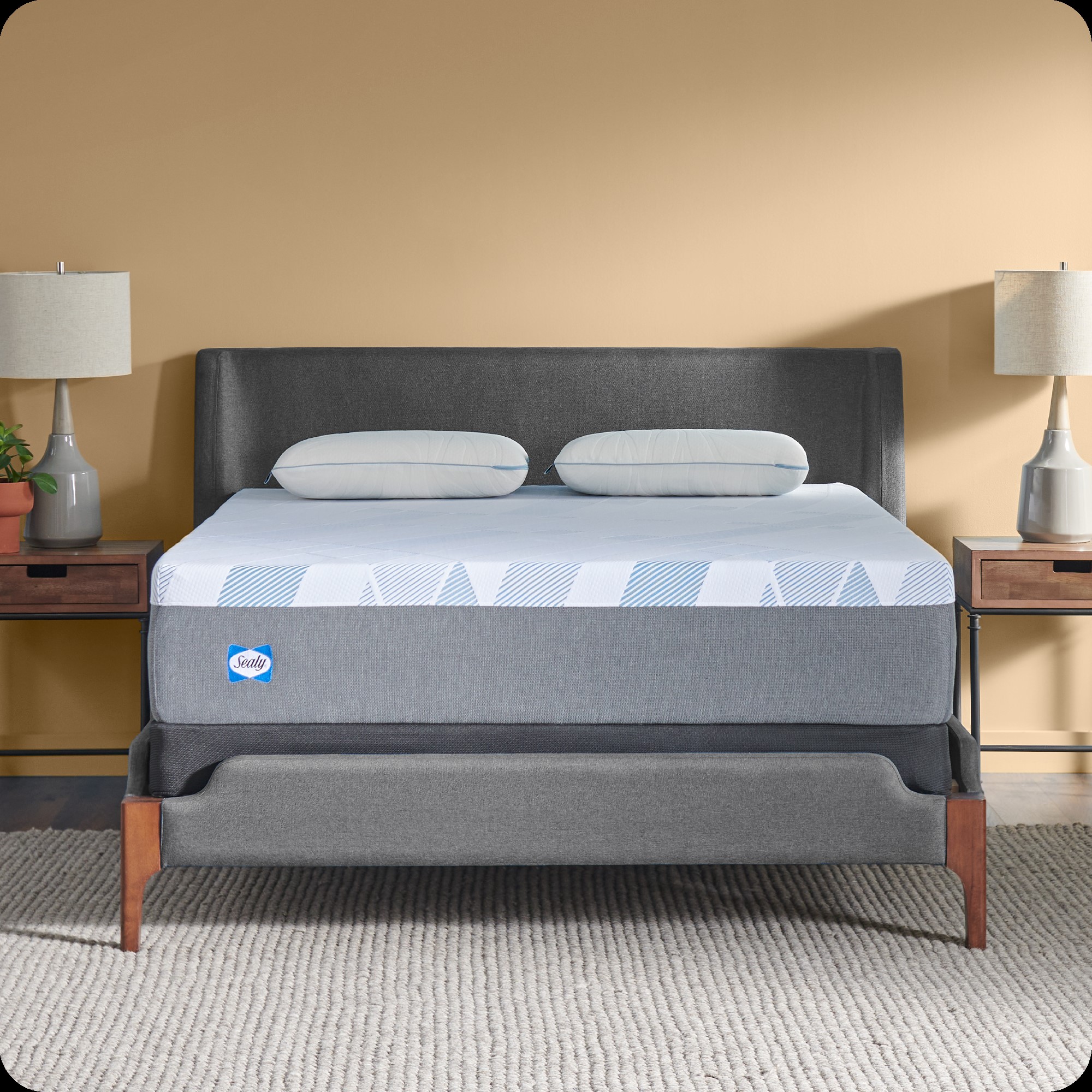 Sealy Dreamlife 12-in Soft Twin Extra Long Gel Memory Foam Mattress in ...