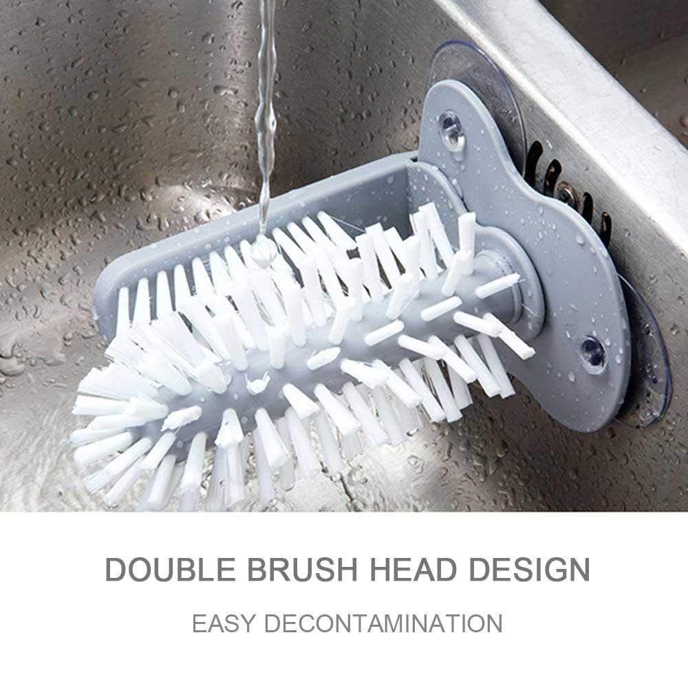 LIGHTSMAX Polypropylene Dish Brush with Soap Dispenser in the