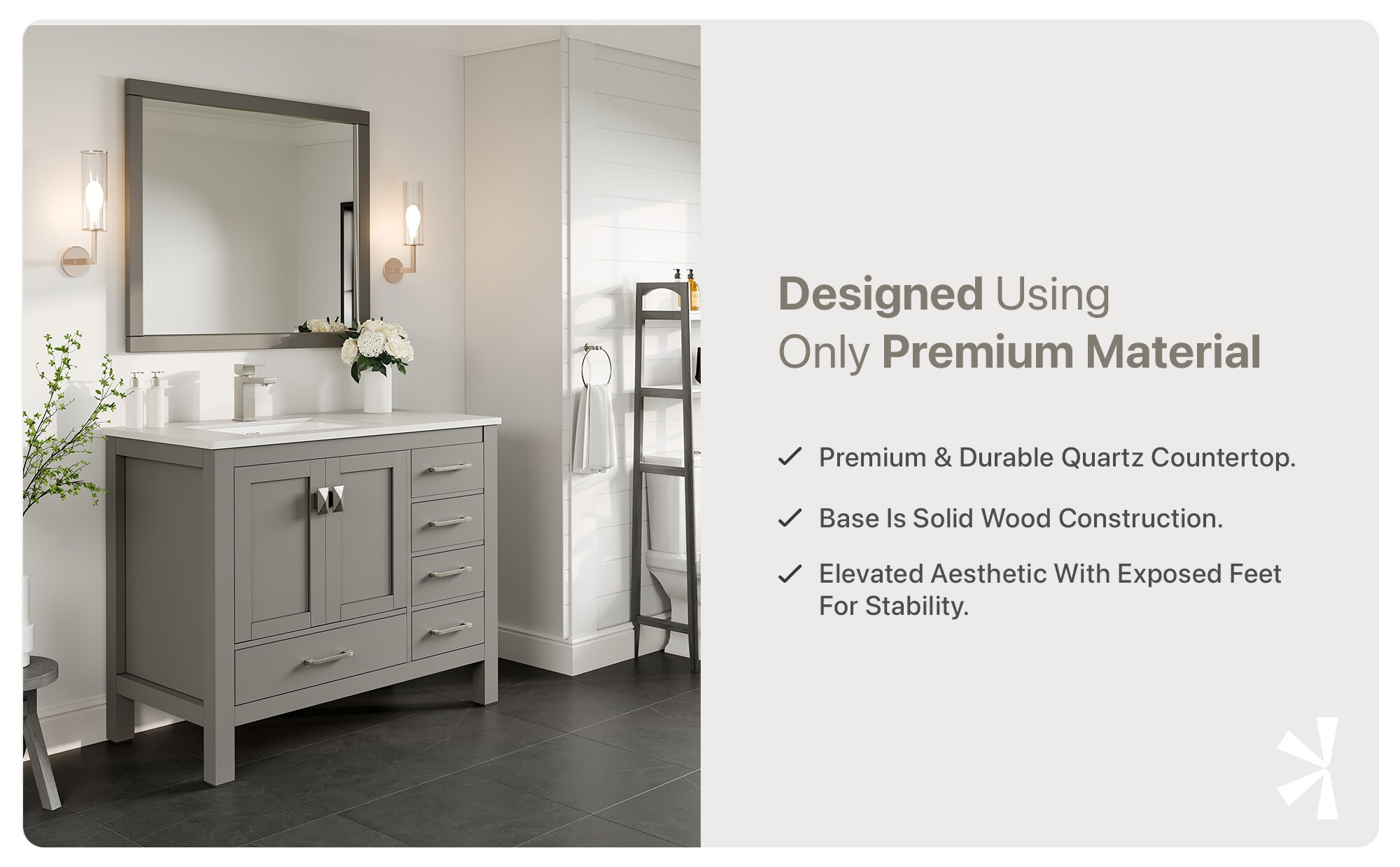Eviva TVN414-42X18GR-L Bath-Vanity-Combo - View #9