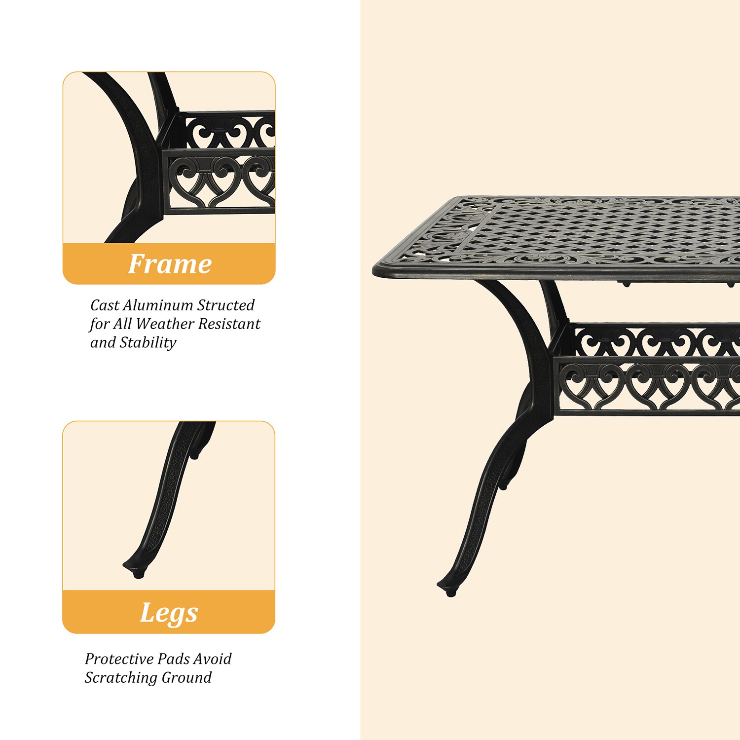 Dimakai DK-XG150SQ955 Patio-Tables - View #4