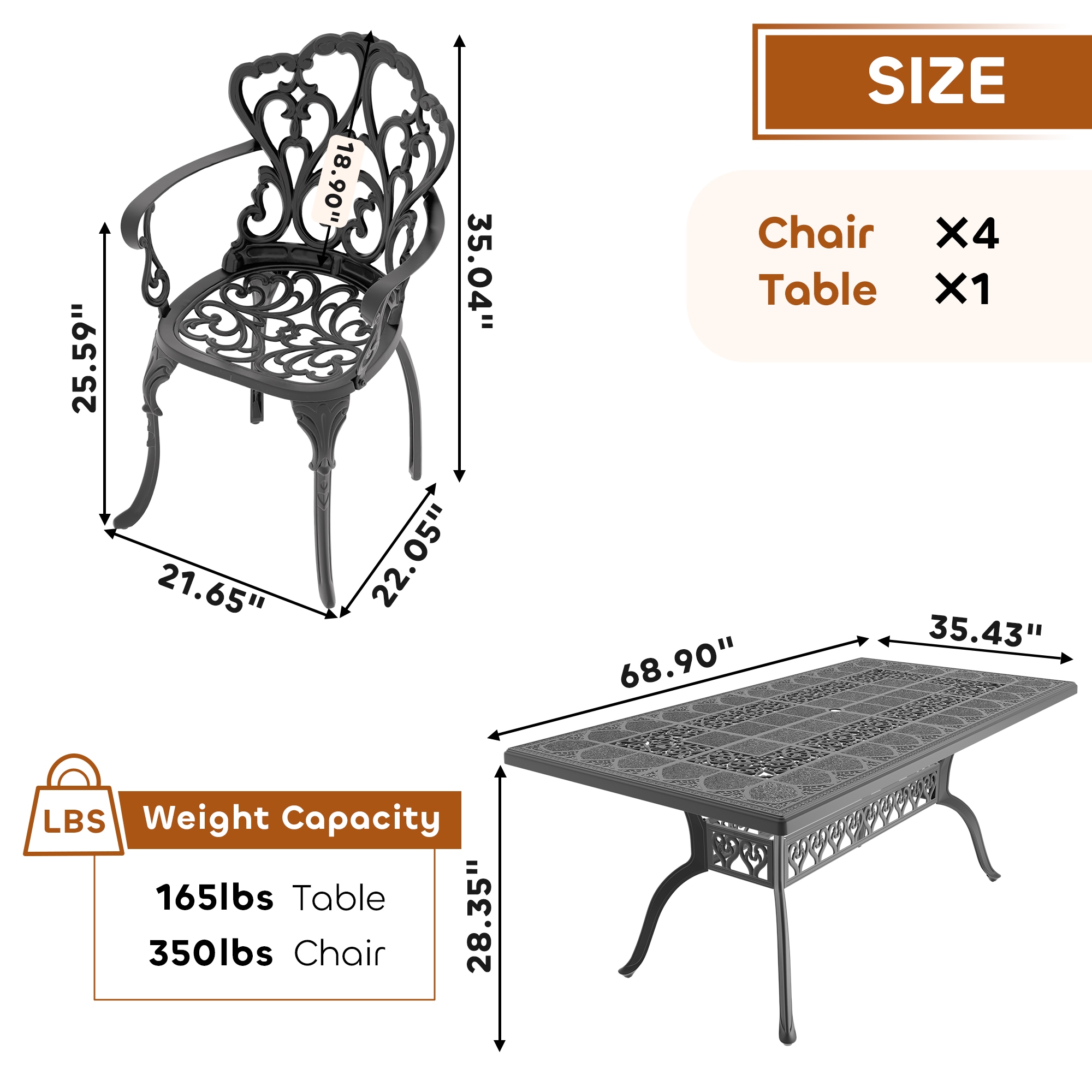 nicesure SLBK6047CZ4A1176RC Patio-Dining-Sets - View #8