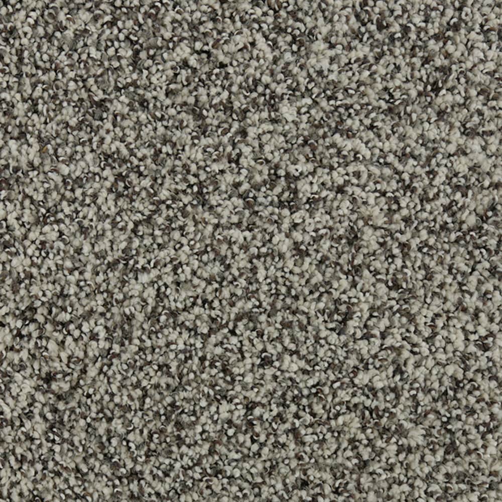 STAINMASTER (Sample) 8-in x 8-in Tranquil Walk II Luminescence Brown 52-oz sq yard Triexta Textured Indoor Carpet