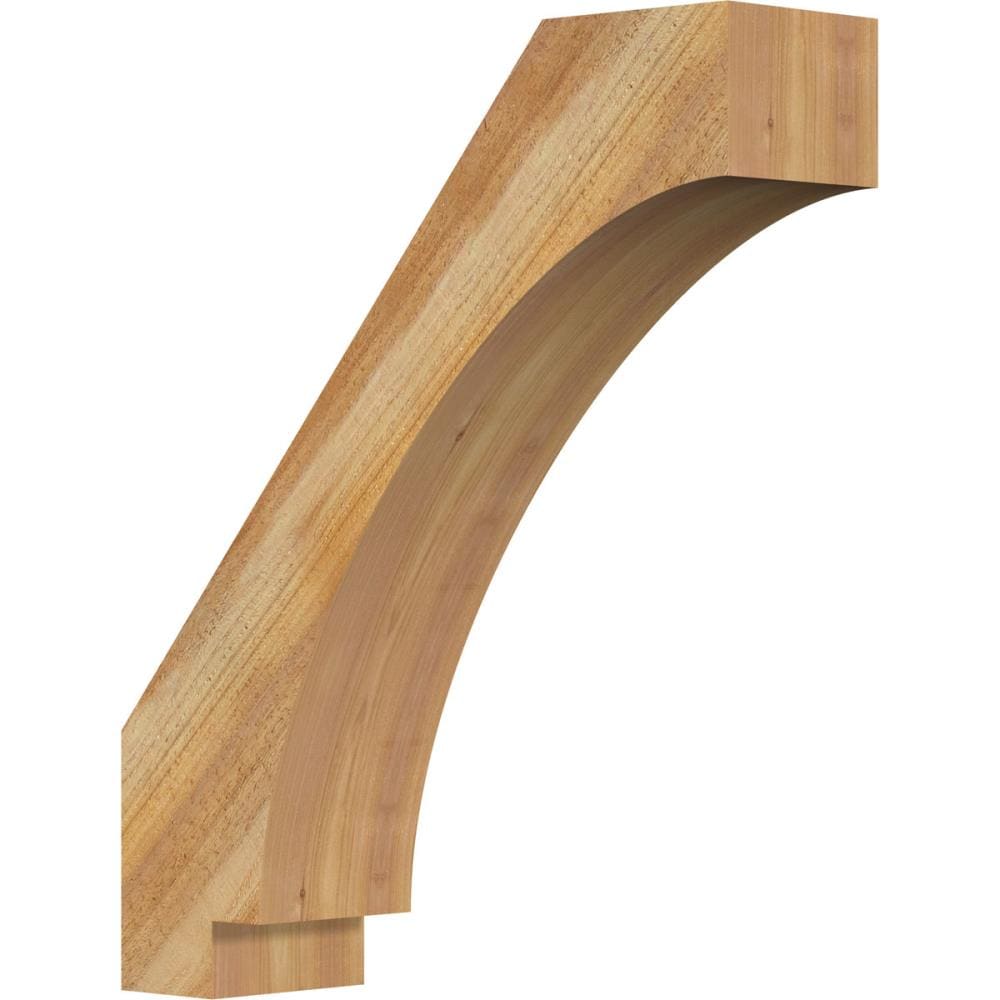 Ekena Millwork BRC06X22X26IMP00RWR 6-in x 22-in x 26-in Western Red Cedar Unfinished Wood Imperial Rough Sawn Knee Brace