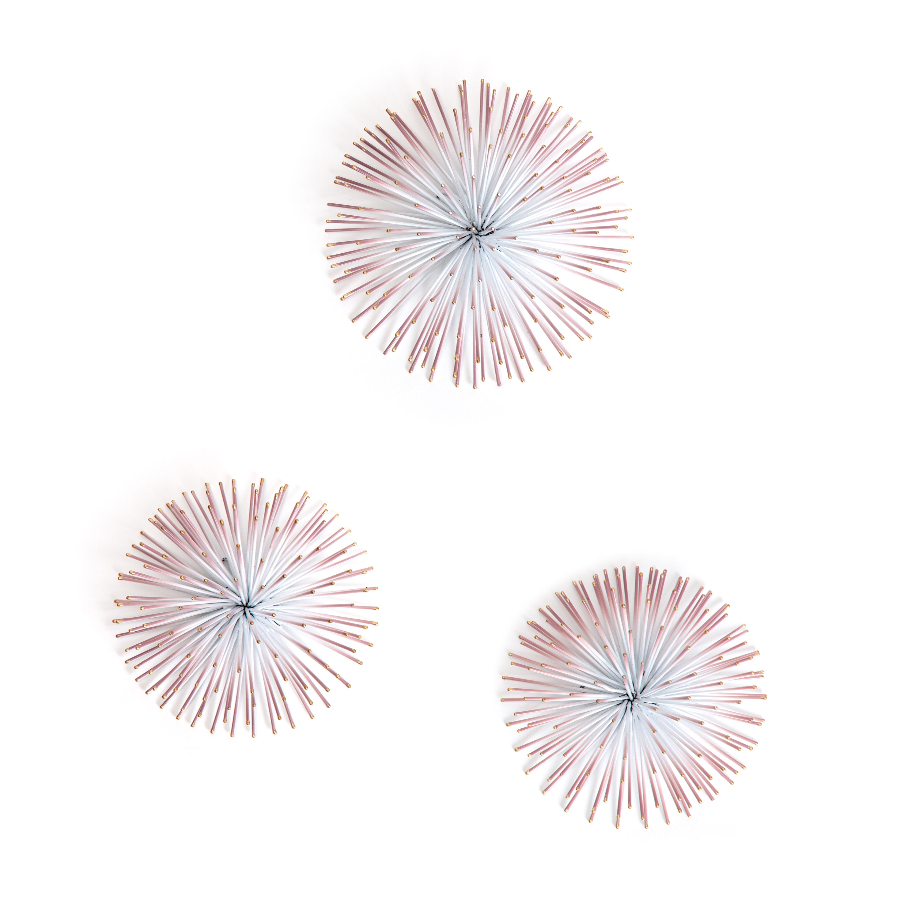 Origin 21 WA3467AL 3-Pack Pink Iron Modern Decorative Object