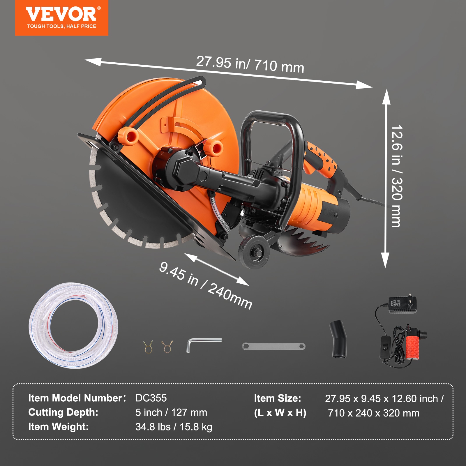 VEVOR D3200W14IN5INYGWJV1 Masonry-Saws - View #11