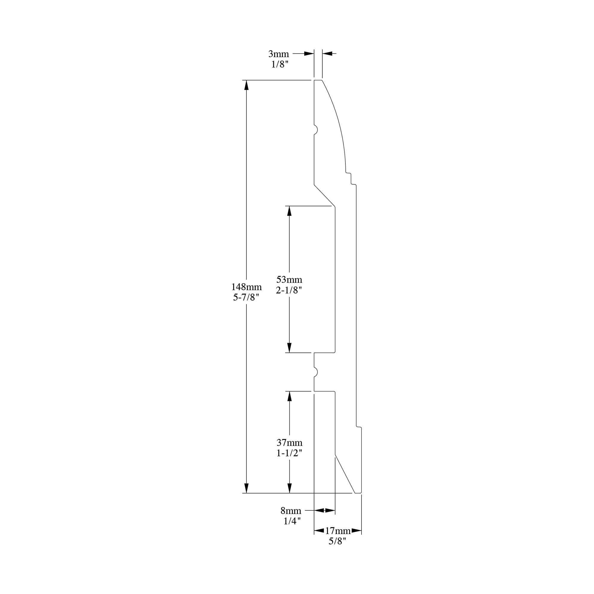 Orac Decor SX104F Baseboard-Moulding - View #2