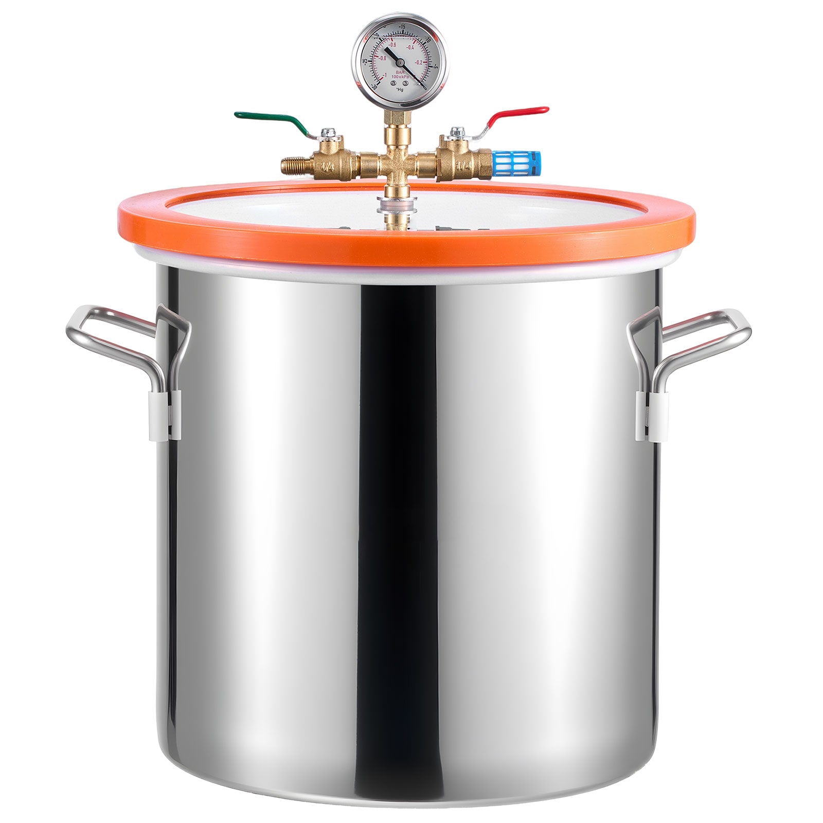 VEVOR - 5 Gallon Vacuum Chamber with Pump 3.5 CFM Single Stage Vacuum Pump Stainless Steel Degass...