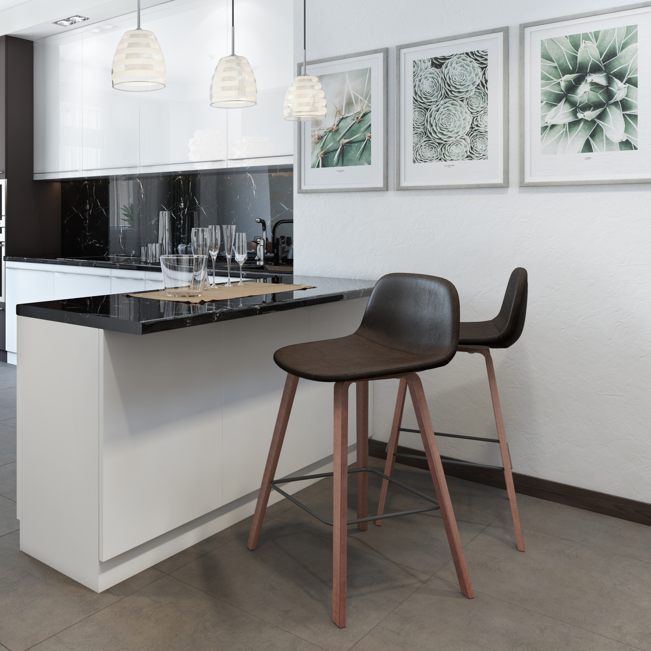 Simpli Home AXCADD26-DBR stools - View #7