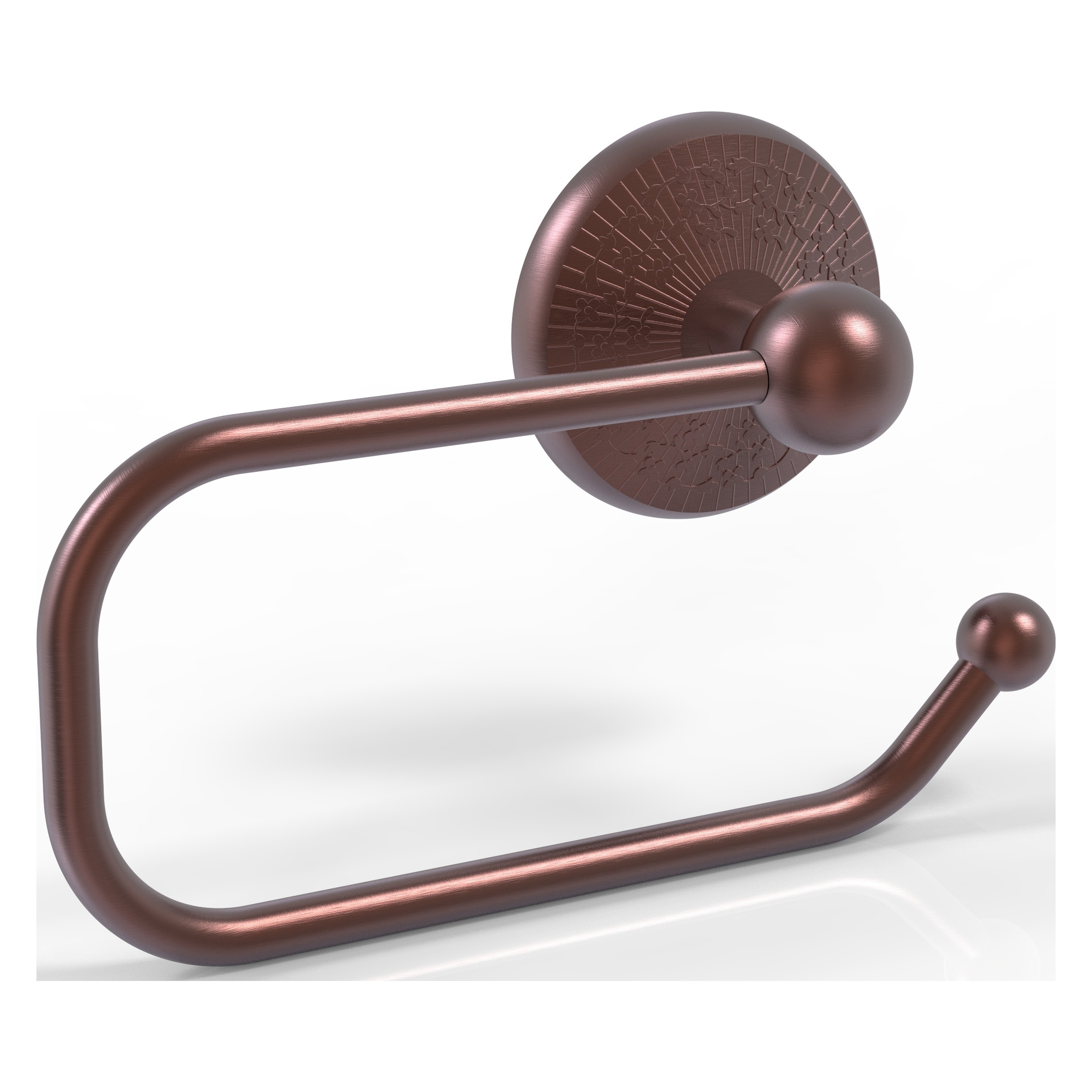 Allied Brass MC-24E-CA Monte Carlo Antique Copper Wall mount Single post Toilet Paper Holder 1 -Rolls with Storage