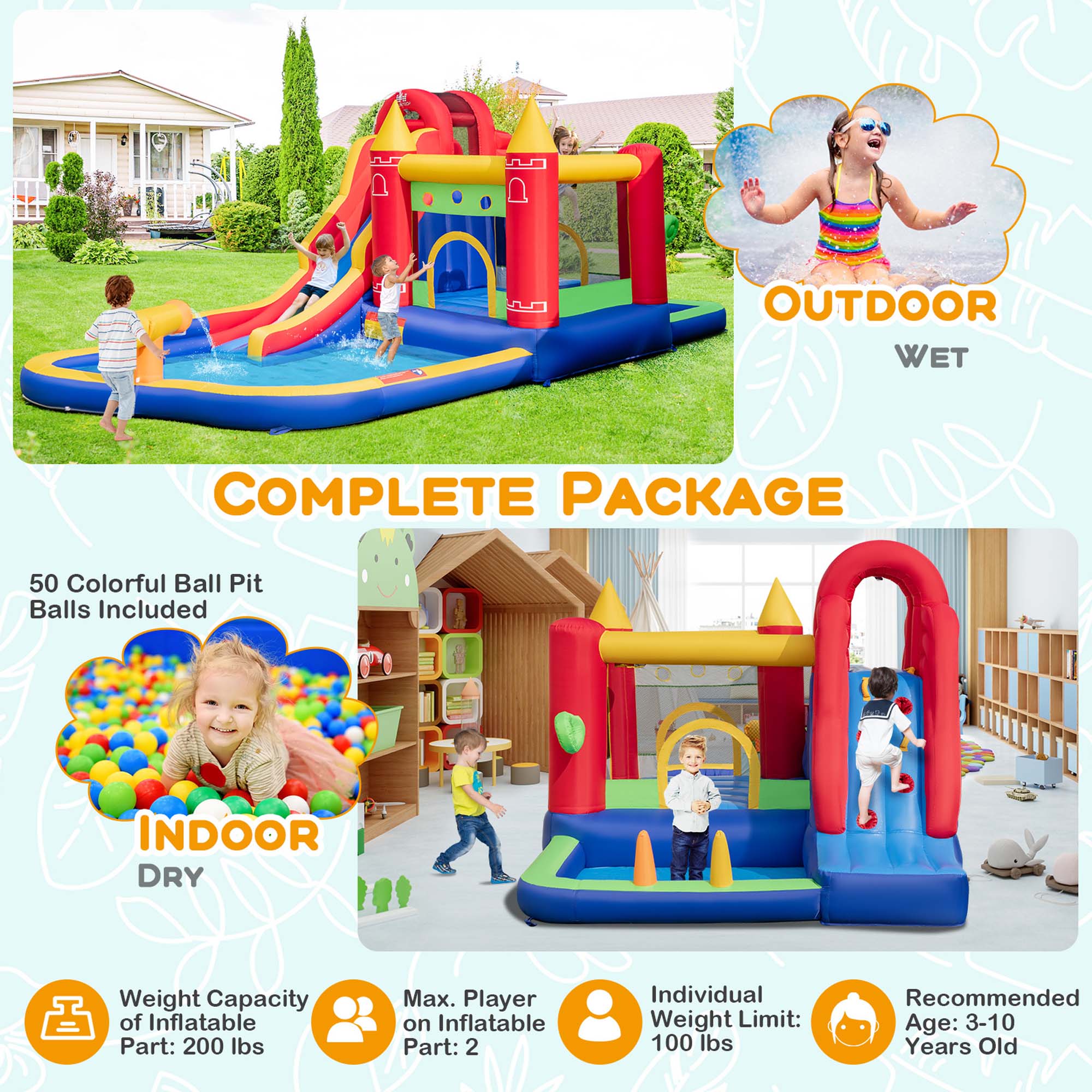 Costway CSHY006925 Bounce-Houses - View #8