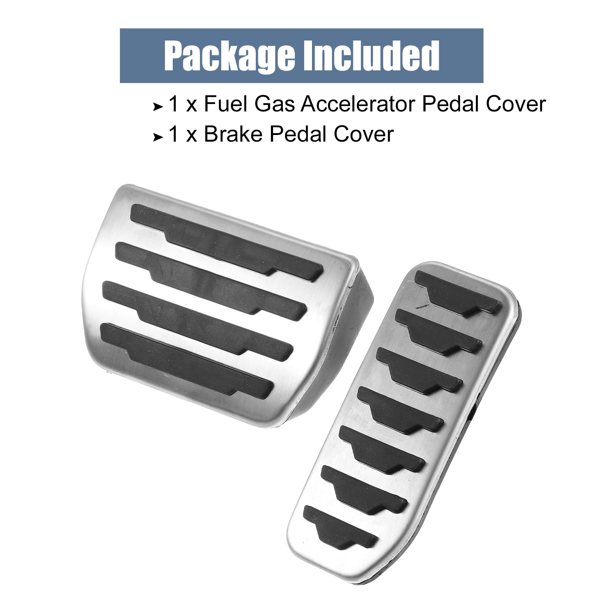 Unique Bargains 2pcs Brake Pedal Pad Gas Accelerator Pedal Cover for ...