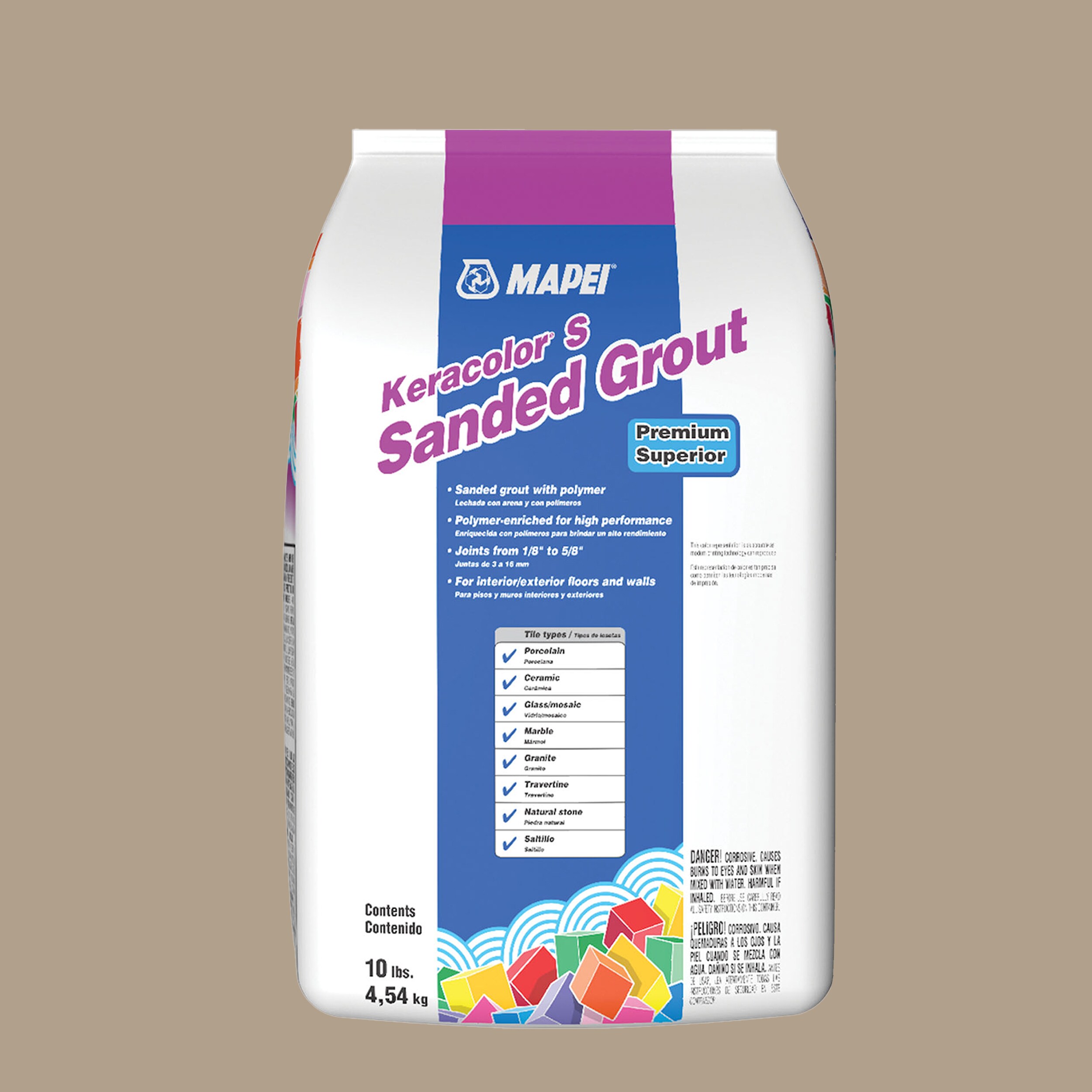 MAPEI 23510 Keracolor Sanded Navajo Brown Sanded Grout (10-lb)