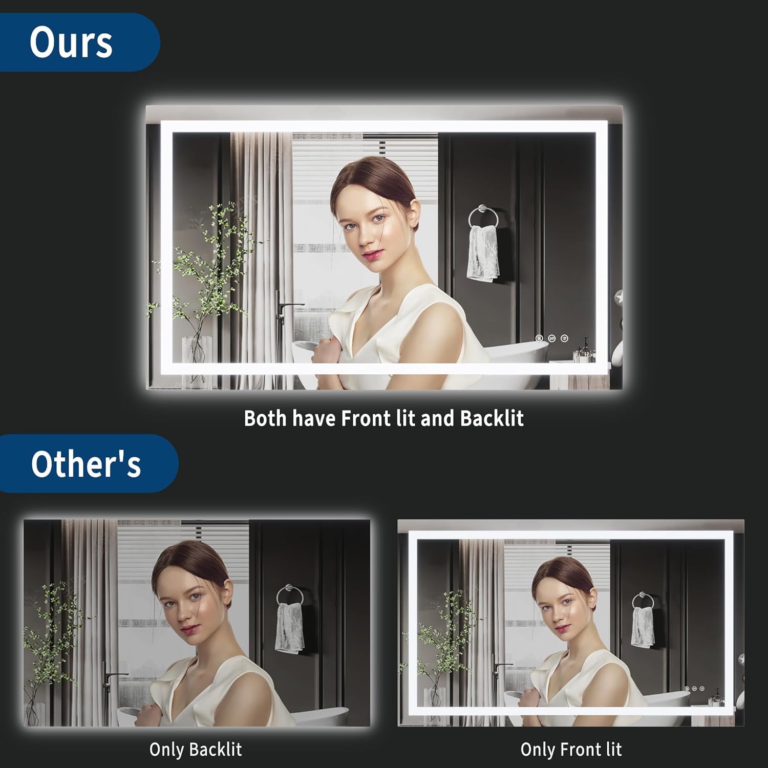 Qeetex CC-77PHO-34H9BK7P Makeup-Mirrors - View #5