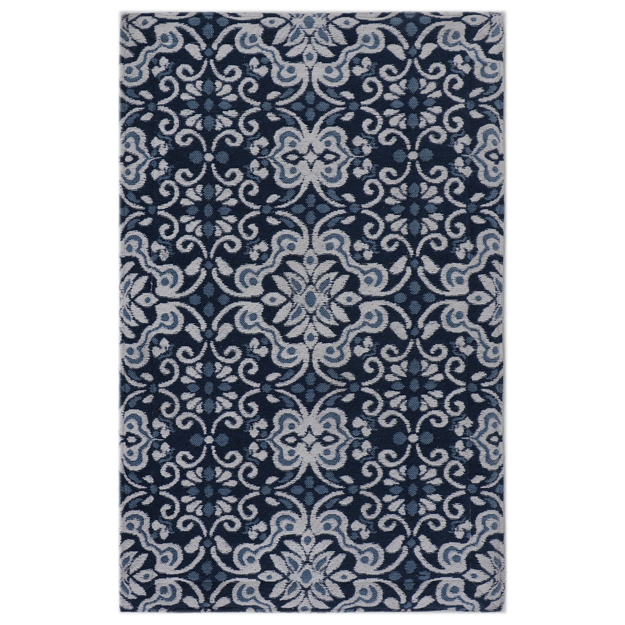 World Rug Gallery 2-ft x 3-ft Blue Rectangular Indoor Anti-fatigue Mat in  the Mats department at