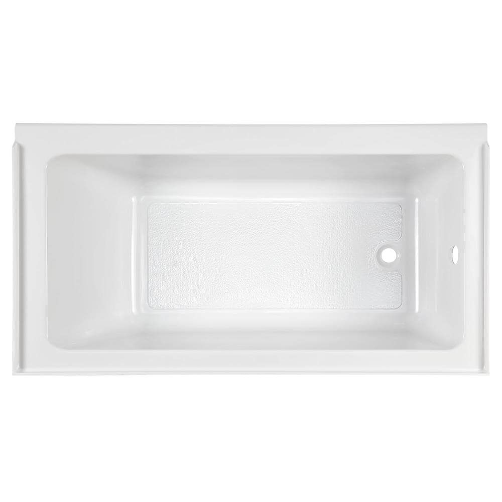 American Standard Evolution 32-in x 60-in White Acrylic Hourglass Alcove  Whirlpool Tub (Right Drain) in the Bathtubs department at