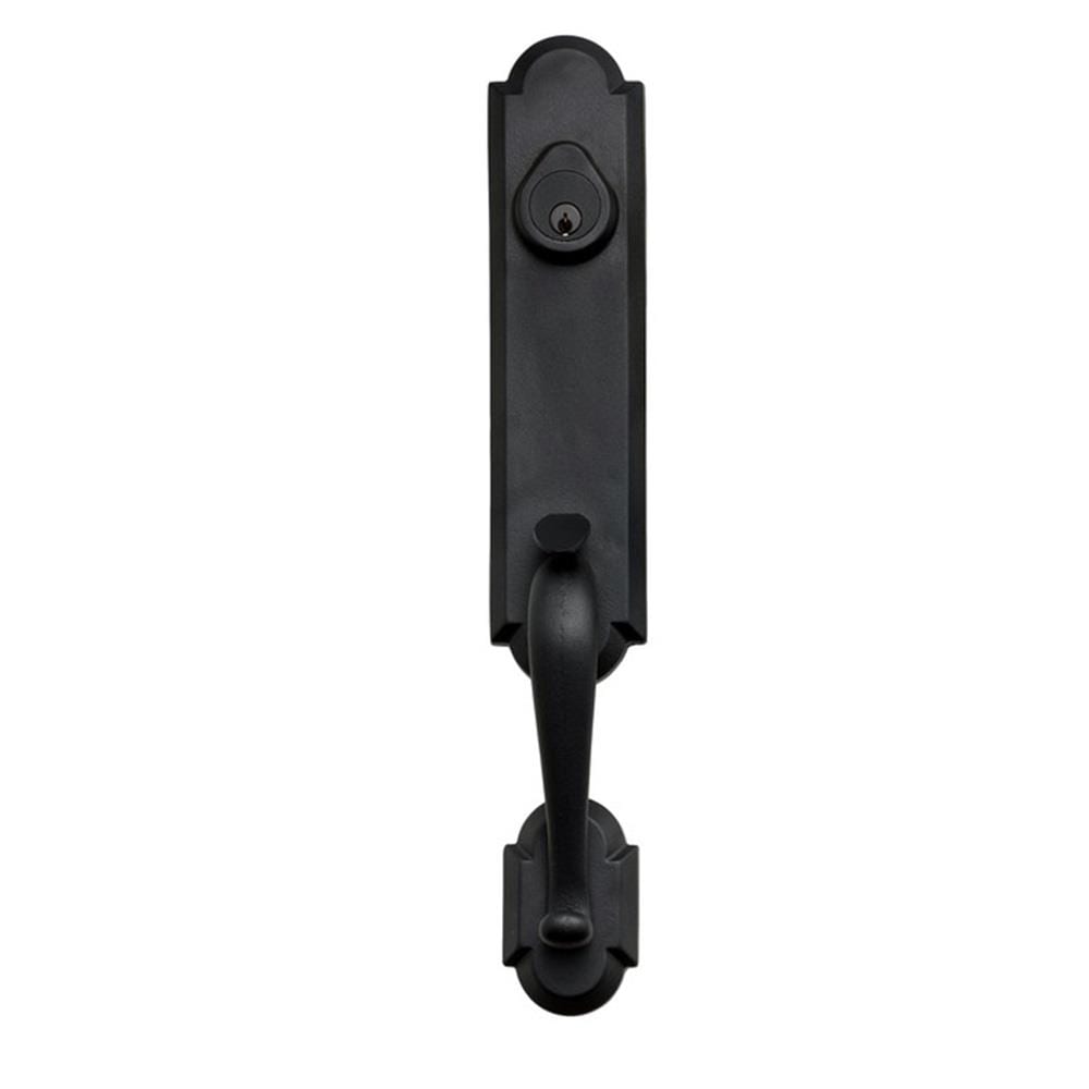 Delaney Hardware Castille Aged Black Single-Cylinder Deadbolt Entry Door Handleset Knob 660809 Sansujyuku sansujyuku.com