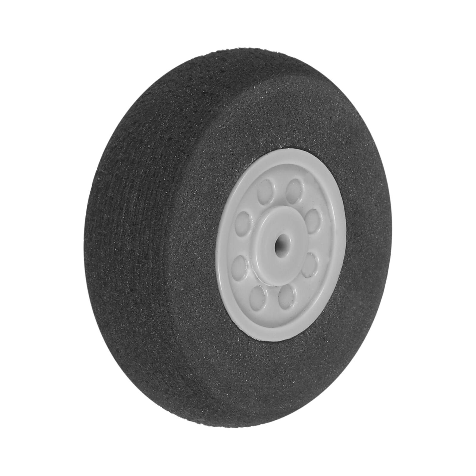 Unique Bargains RC Airplane Wheels 1.38 Inch OD 0.43 Inch Thickness 0.08 Inch Hole RC Airplane Aircraft PU Sponge Wheels Tire Tail Undercarriage RC Foam Replacement Kit for DIY Plane Helicopter 1pc #S26081200UX3896