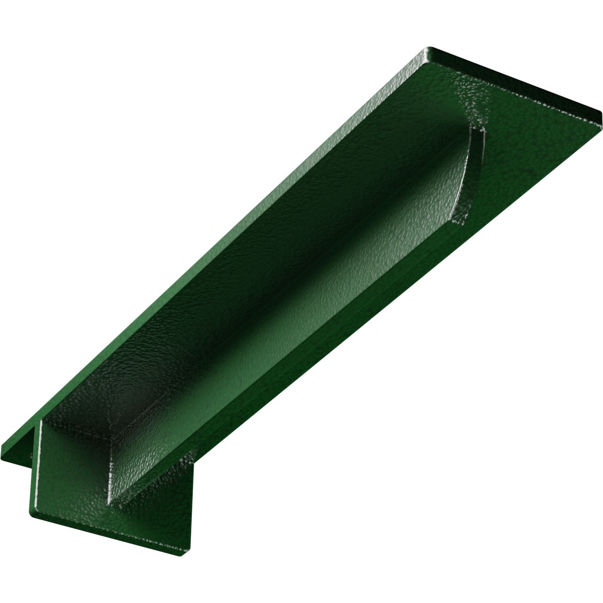 Ekena Millwork BKTM03X14X02HEHDG Heaton Hidden 14-in x 3-in x 2-in Green Steel Countertop support bracket