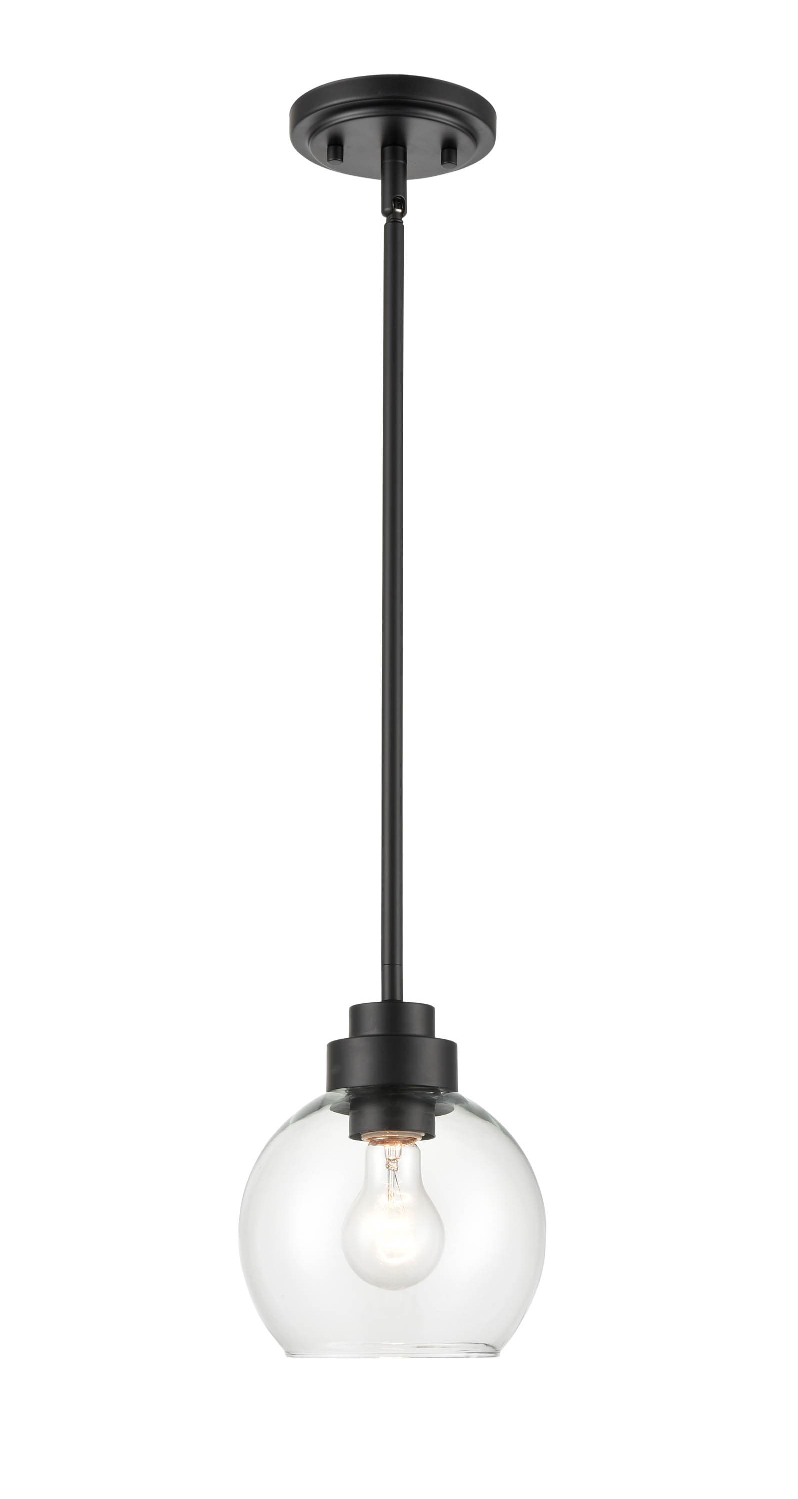 929 Lighting 91211-MB 929 Pendant Lighting 9-Light Matte Black Modern/Contemporary Clear Glass Geometric Mini Hanging Pendant Light