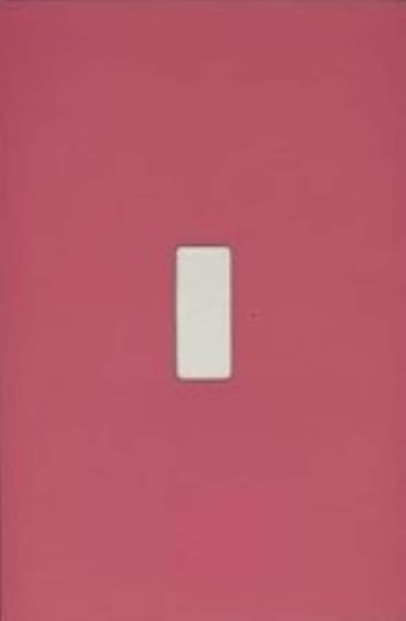 Switch Ups 100091 Insert 1 -Gang Jumbo Size Magnetic Pink Polyresin Indoor Toggle Wall Plate
