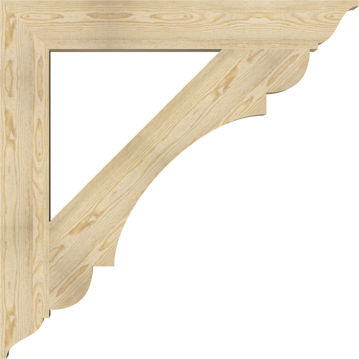 Ekena Millwork BKT06X44X44OLY01RDF Exterior-Brackets-Braces - View #3