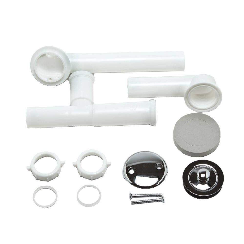 Moen 90530 Chrome Press and flow Drain with PVC Pipe Included