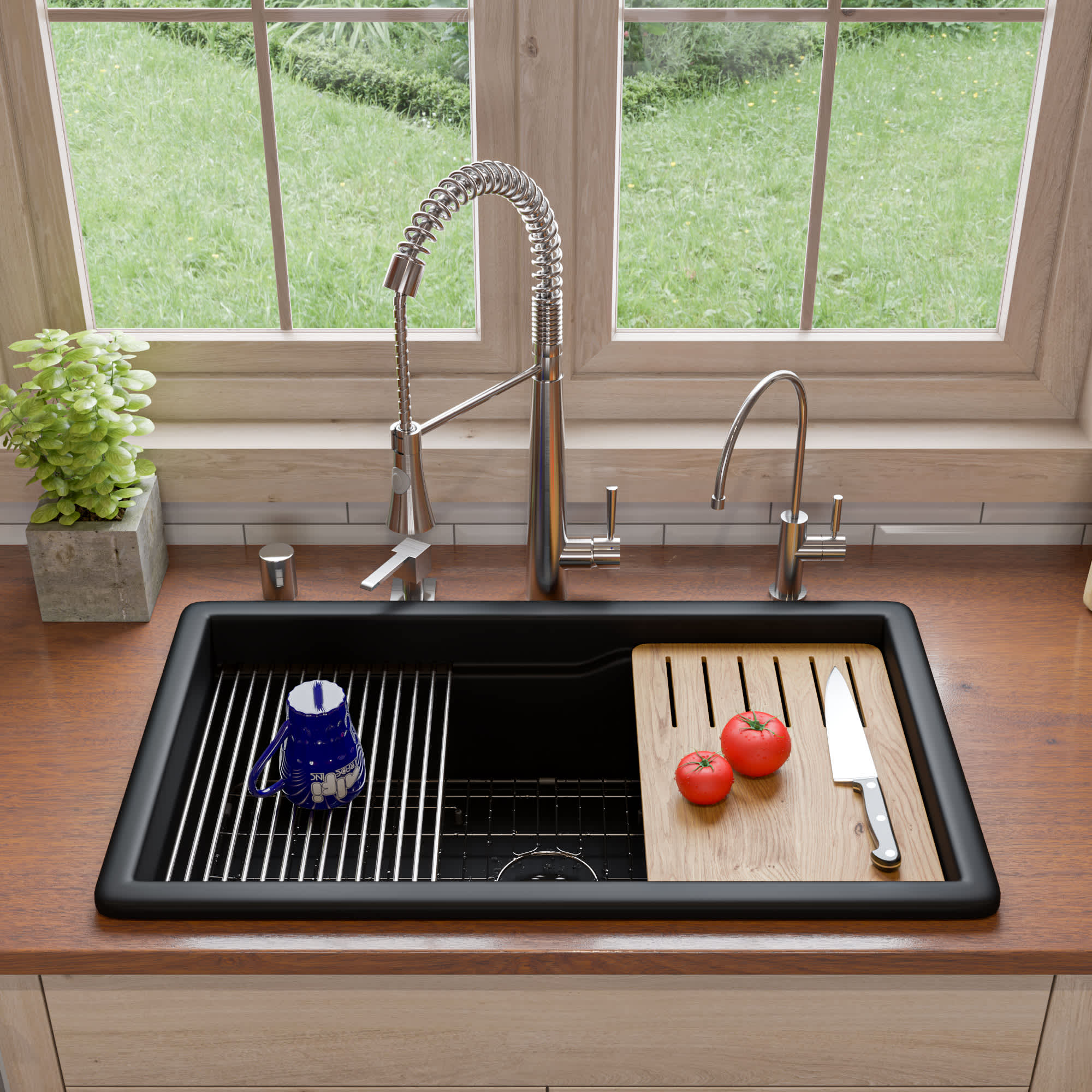 ALFI ABFS3219SUD-BM Kitchen-Sinks - View #4