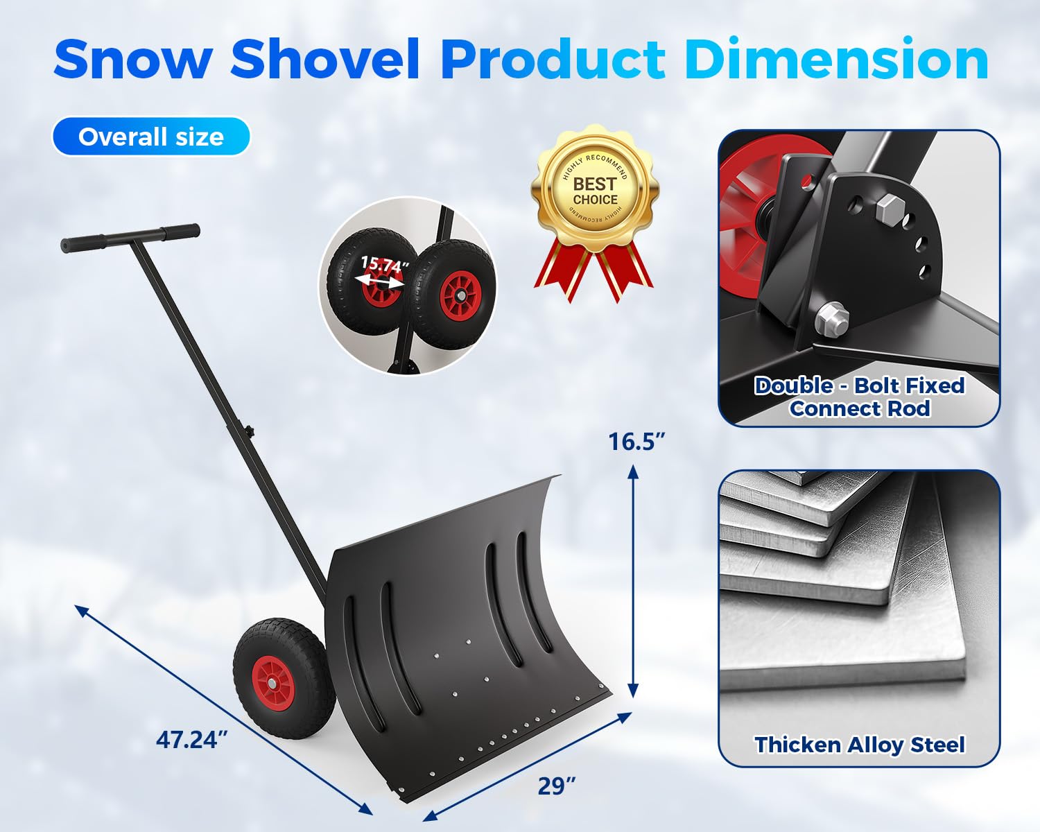Garvee LZL-PPG-346999WI Snow-Shovels - View #2