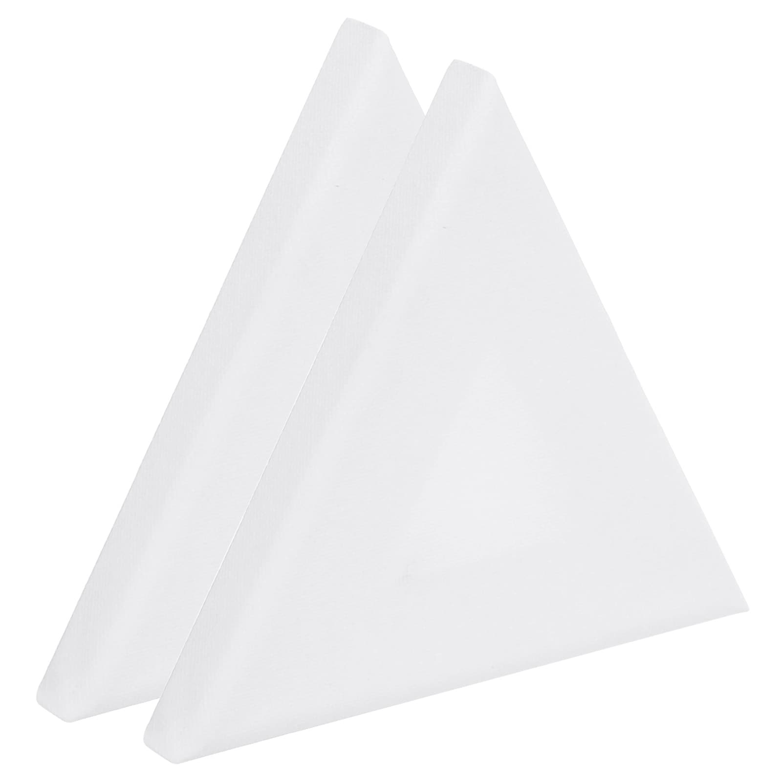 PATIKIL Paint Canvases for Painting 2pcs 6x5inch Triangle Wood Frame Stretched Blank Art Canvas Board Panels for Acrylic Oil Tempera Painting White