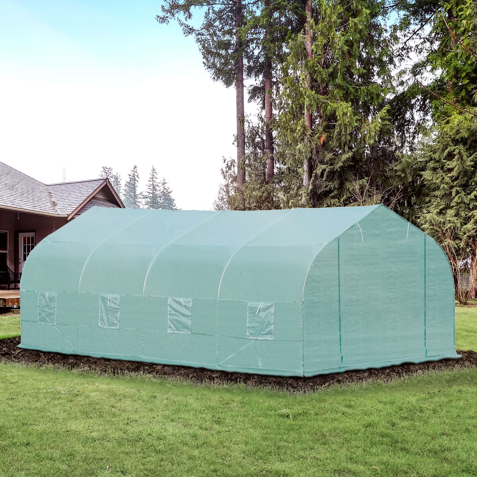 Outsunny 845-232GN greenhouses - View #2