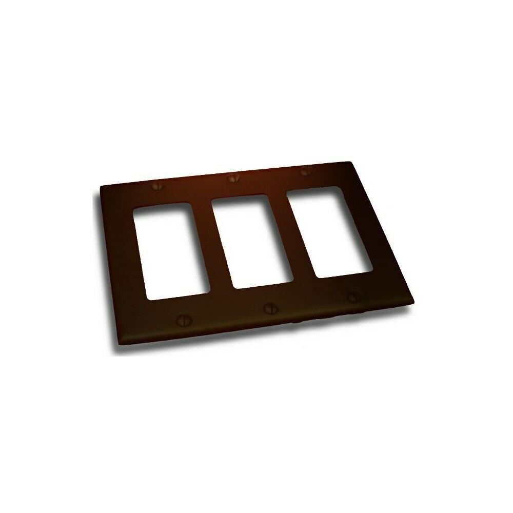 Residential Essentials RDES369  10834VB Triple Rocker Switch Plate, Venetian Bronze