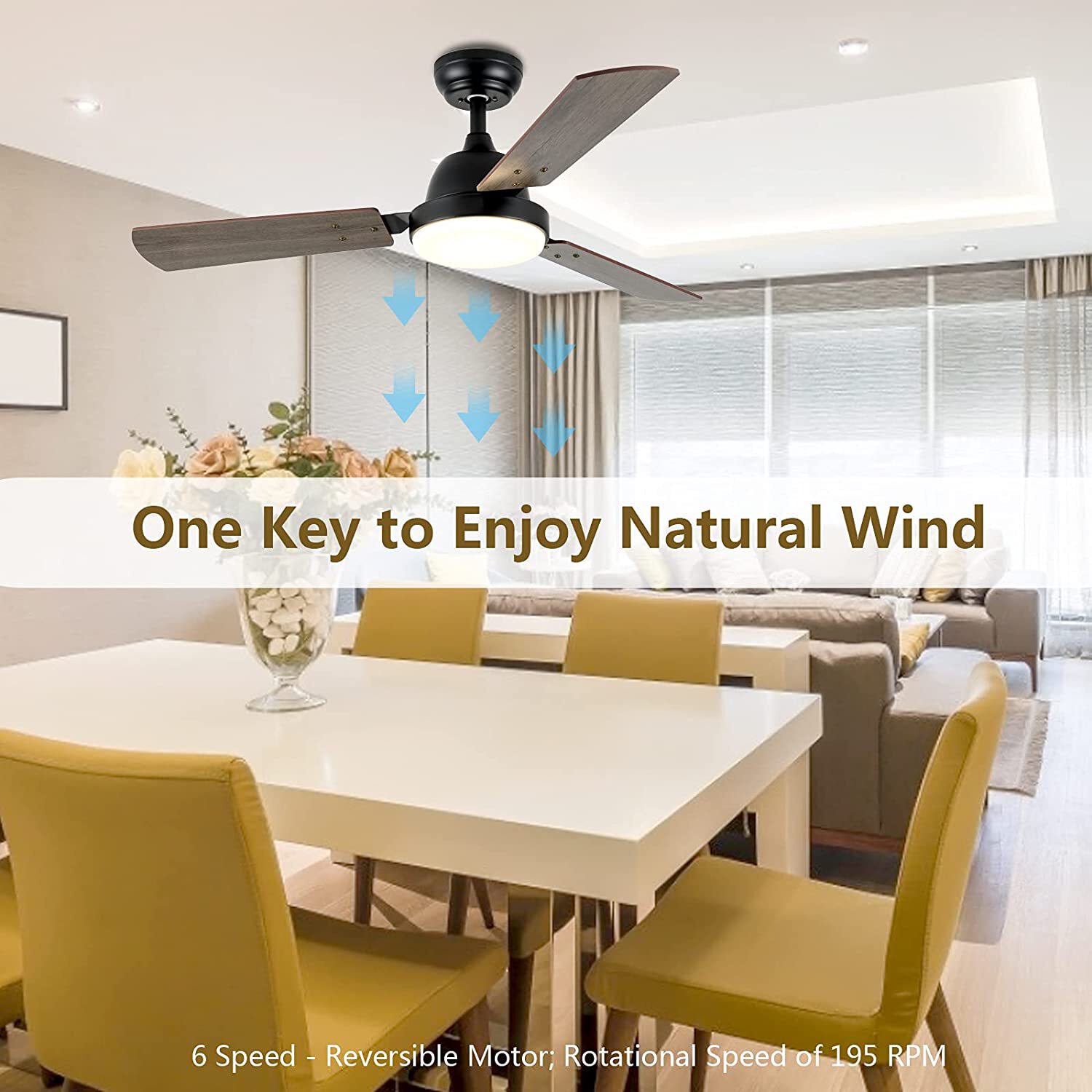 Flynama YC-L-44WOOD Ceiling-Fans - View #5