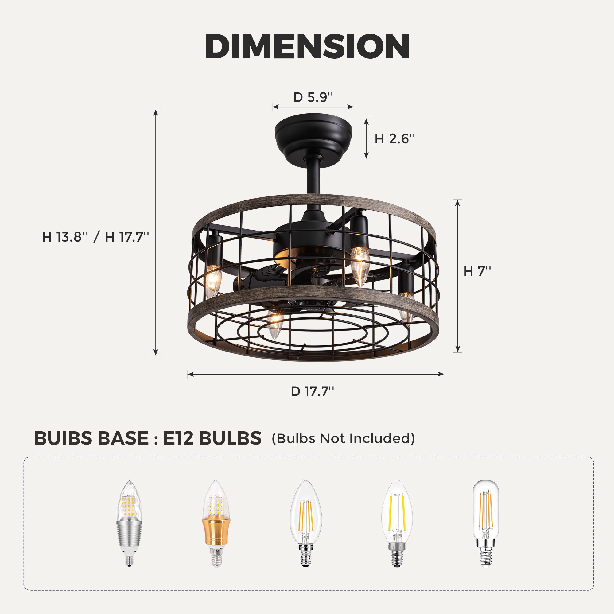 Antoine BLW017 Ceiling-Fans - View #7