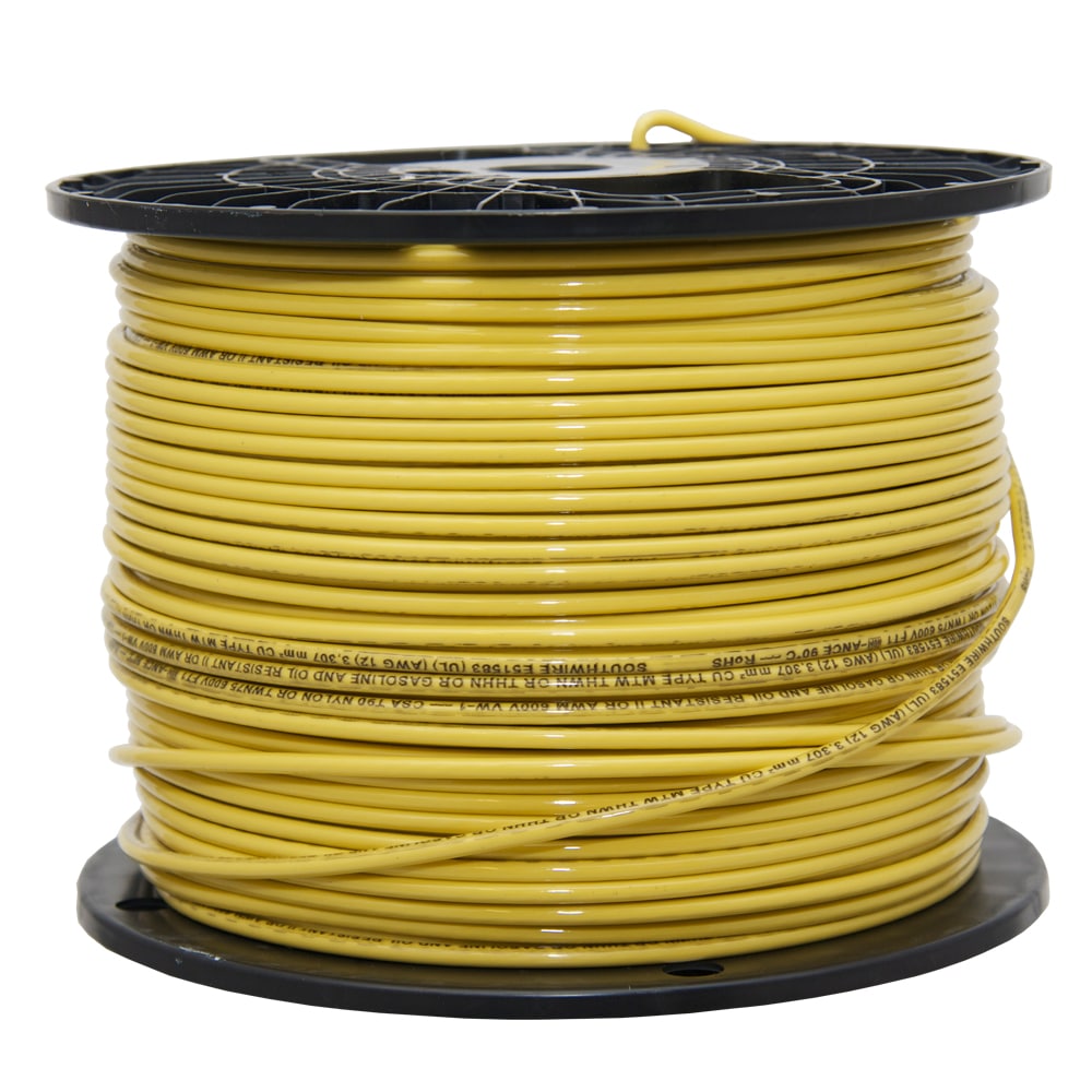 Southwire 500-ft 16-AWG Stranded Yellow Copper Tffn Wire (By-the