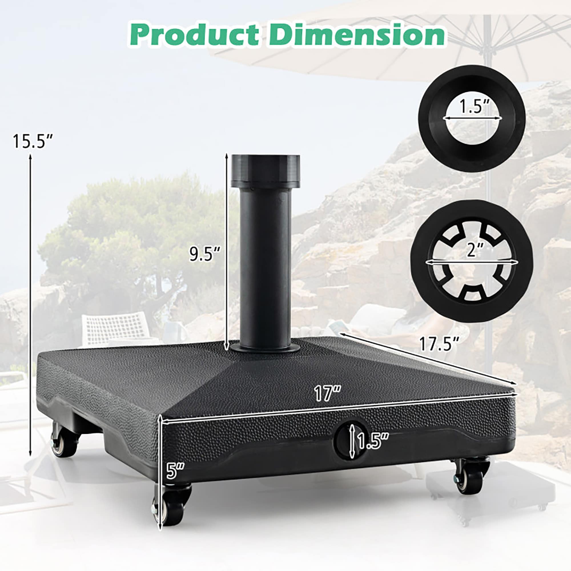 CASAINC HYS2263 Umbrella-Bases - View #4